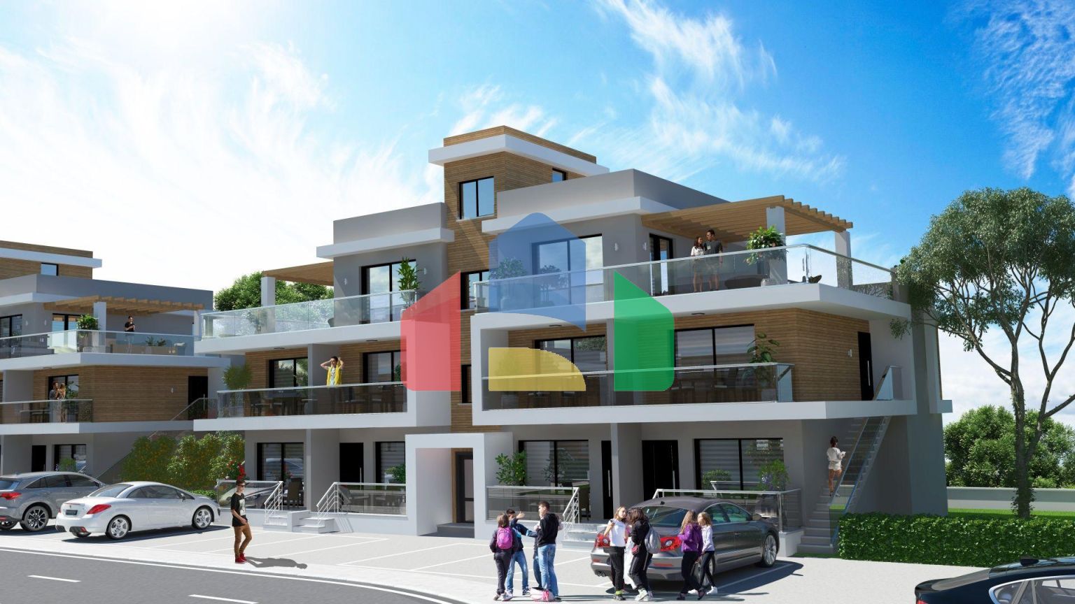 3-комнатный пентхаус 78 м2 c террасой 54 м2 в 2 минутах от пляжа