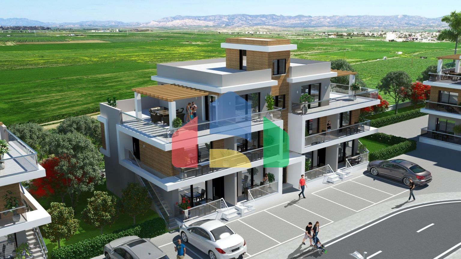 3-комнатный пентхаус 78 м2 c террасой 54 м2 в 2 минутах от пляжа