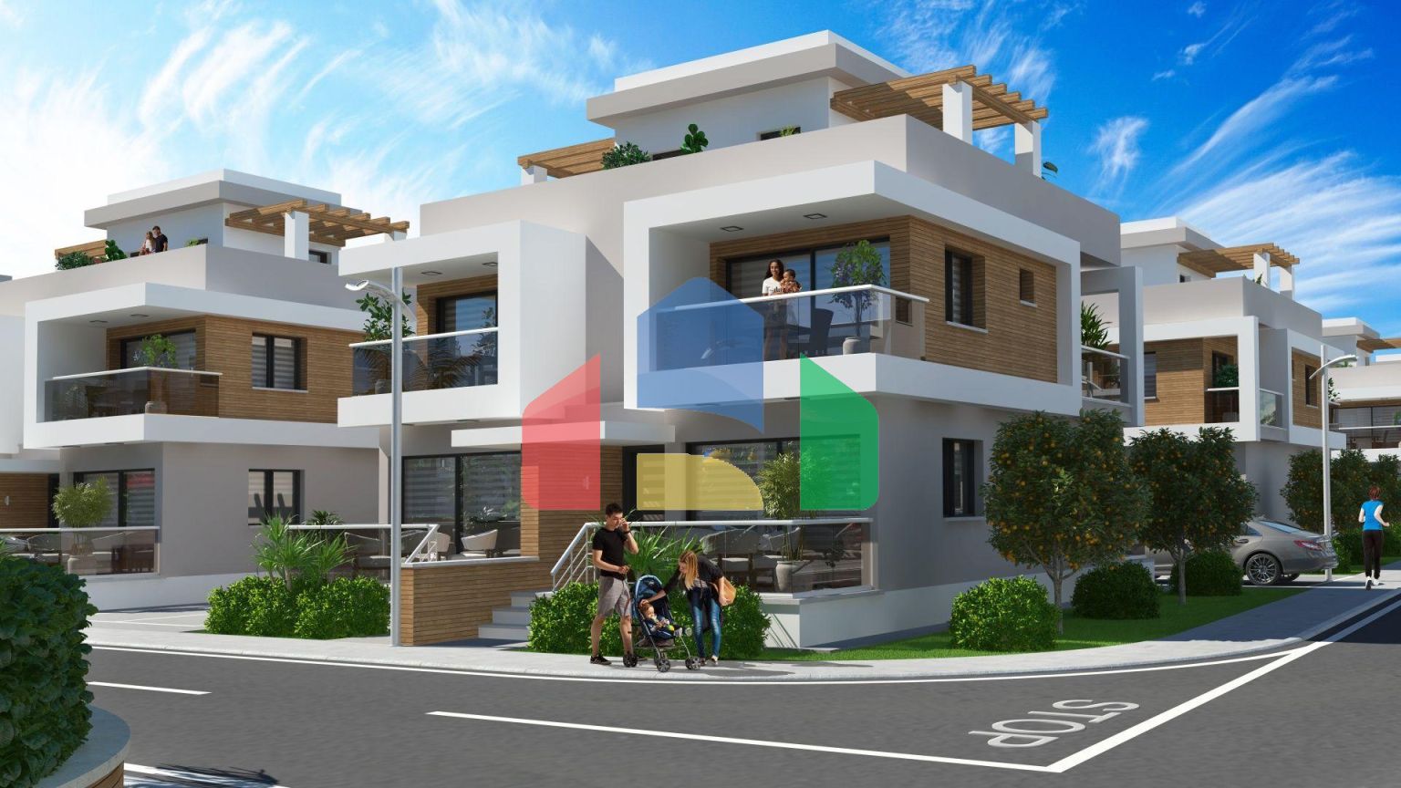 3-комнатный пентхаус 78 м2 c террасой 54 м2 в 2 минутах от пляжа