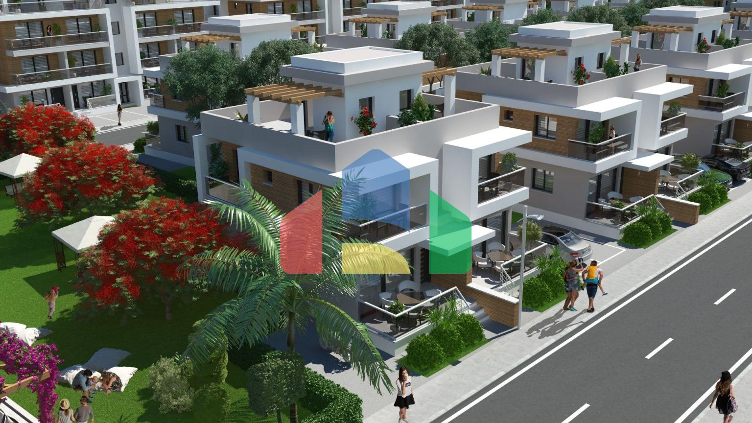 3-комнатный пентхаус 78 м2 c террасой 54 м2 в 2 минутах от пляжа