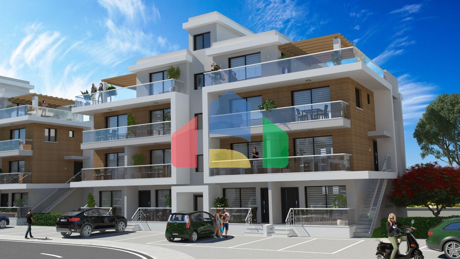 3-комнатный пентхаус 78 м2 c террасой 54 м2 в 2 минутах от пляжа