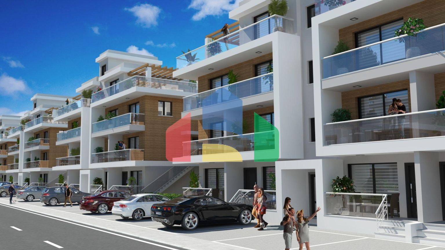 3-комнатный пентхаус 78 м2 c террасой 54 м2 в 2 минутах от пляжа