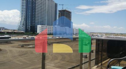 Студия 46 м2 в красивом комплексе в Искеле