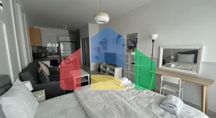 Студия 50м2 с террасой 9м2 недалеко от пляжа