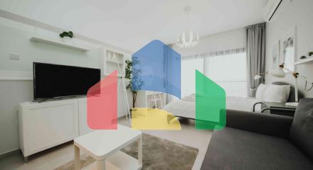 Студия 50 м2 c балконом 9м2