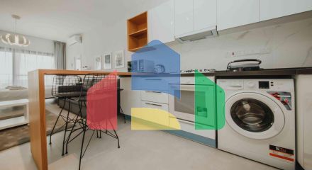 Студия 50 м2 c балконом 9м2