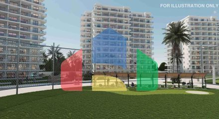 Студия 46 м2 c балконом 8м2