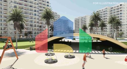 Студия 46 м2 c балконом 8м2