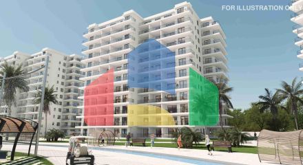 Студия 46 м2 c балконом 8м2