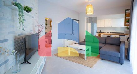 2-комнатные апартаменты 63м2 с балконом 12м2