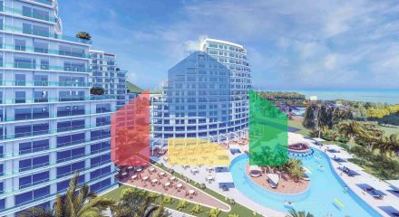 Студия 48 м2 с балконом 6 м2