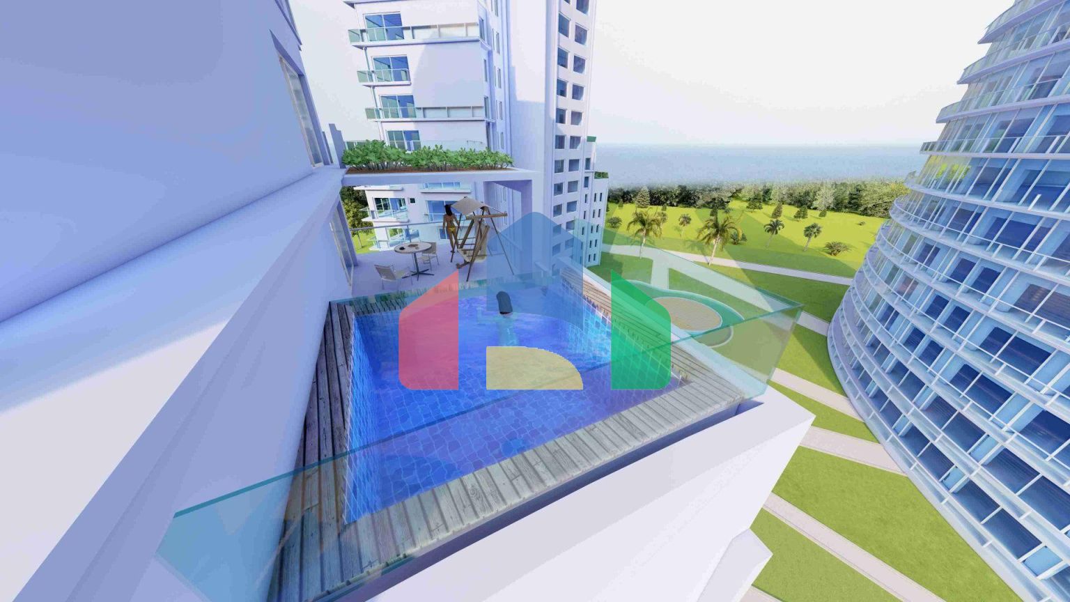 Студия 48 м2 с балконом 6 м2