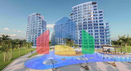 Студия 48 м2 с балконом 6 м2