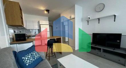 Студия 50 м2 с балконом 9 м2 и видом на море