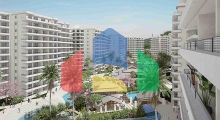 2-комнатные апартаменты 60м2 с балконом 11м2