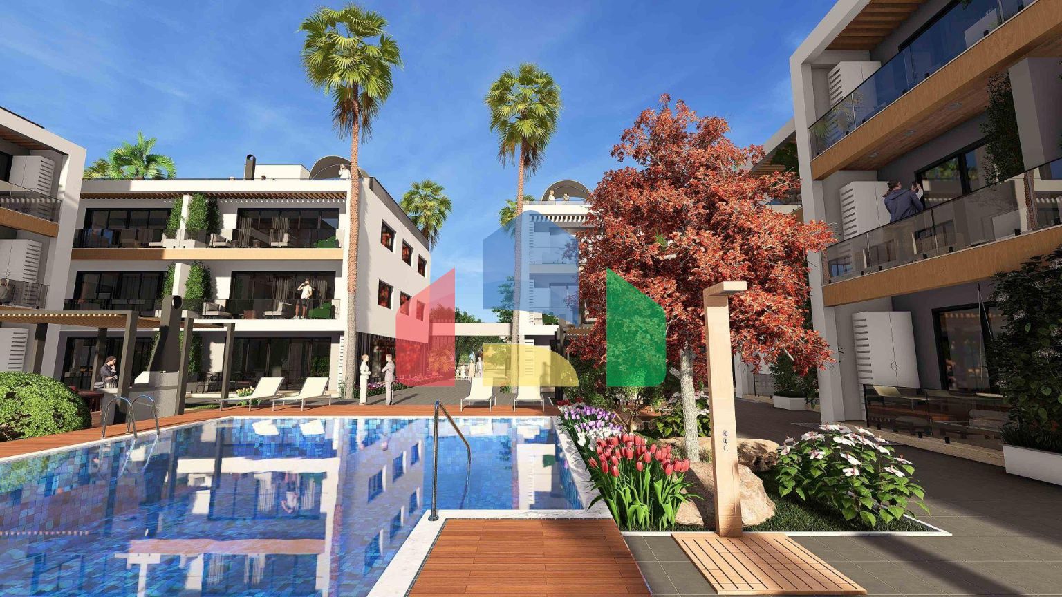 3-комнатные апартаменты 114м2 с террасой 14м2 