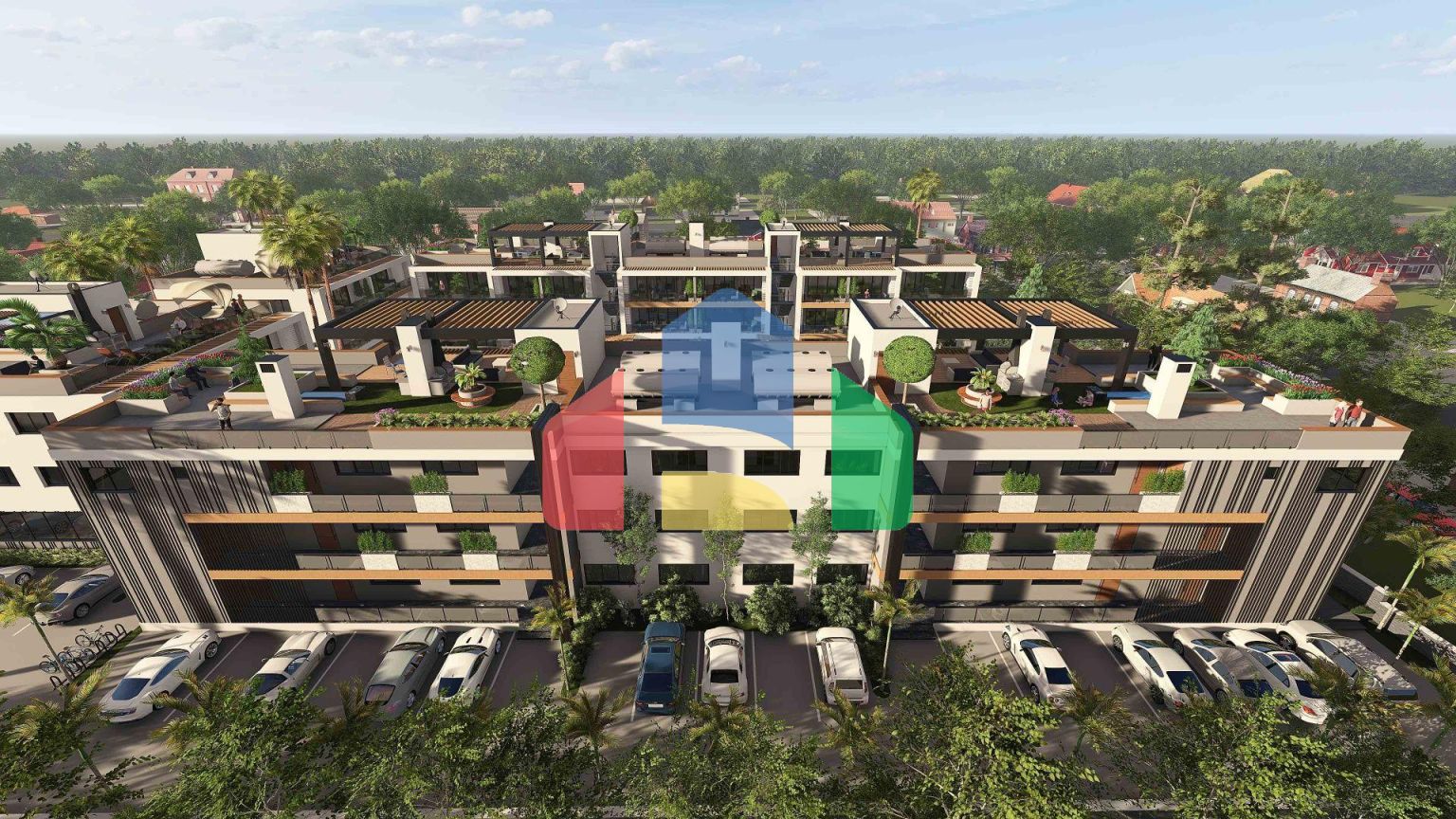 3-комнатные апартаменты 114м2 с террасой 14м2 