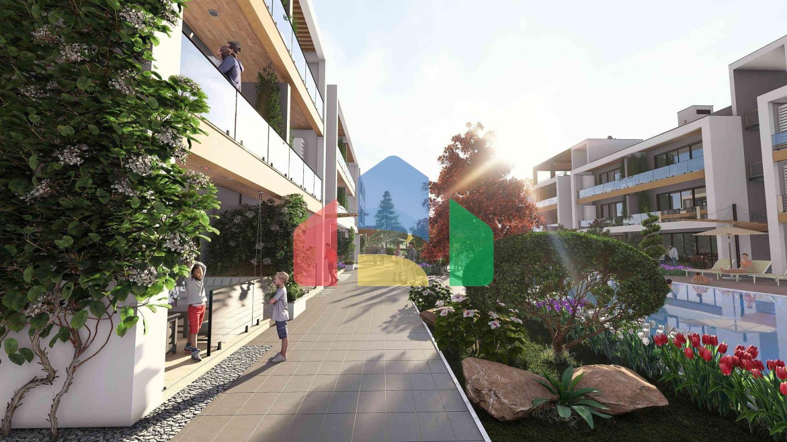 3-комнатные апартаменты 114м2 с террасой 14м2 