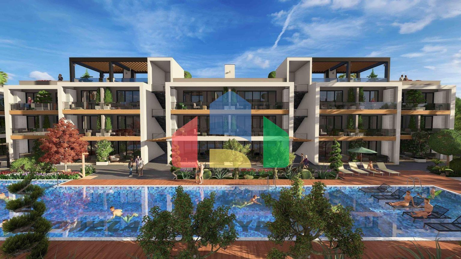 3-комнатные апартаменты 114м2 с террасой 14м2 