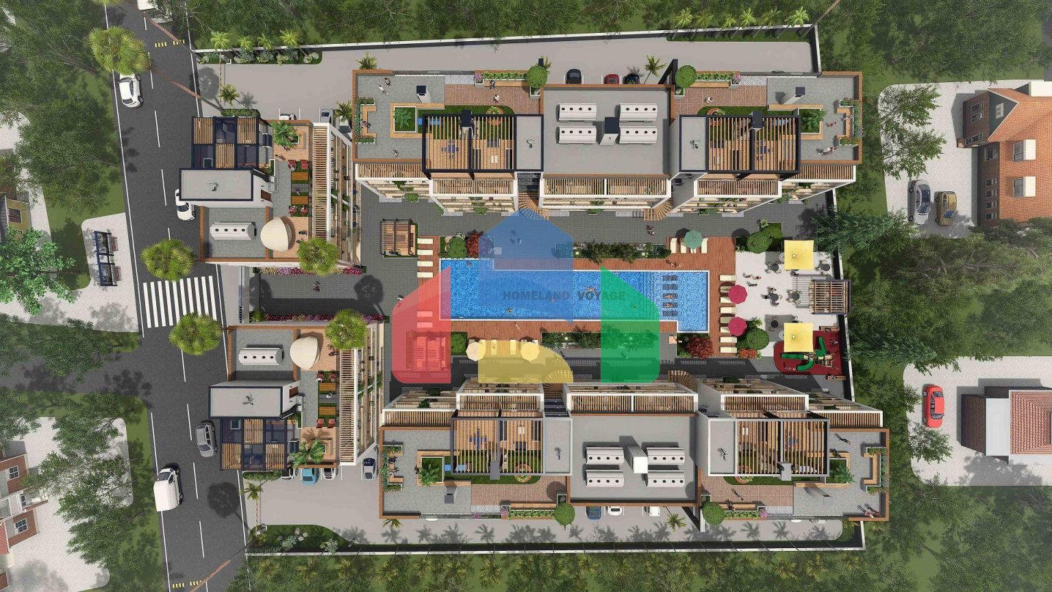 3-комнатные апартаменты 114м2 с террасой 14м2 