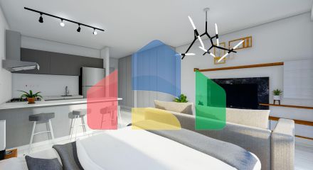 Студия 38 м2 с террасой 11 м2 в Искеле