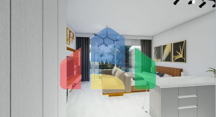 Студия 38 м2 с террасой 11 м2 в Искеле