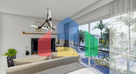 Студия 38 м2 с террасой 11 м2 в Искеле