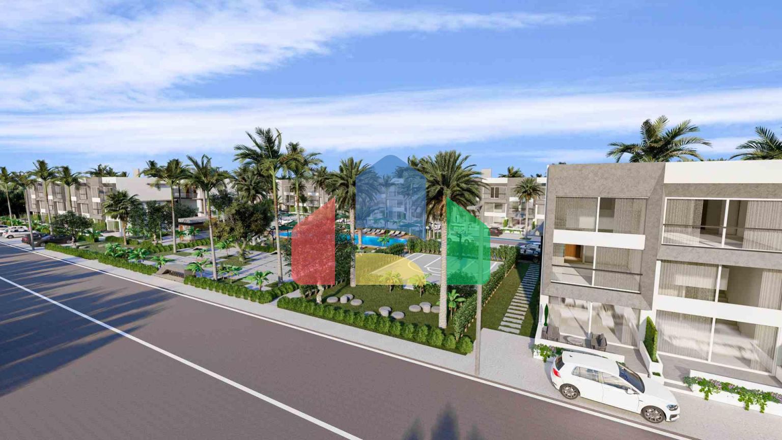 Студия 38 м2 с террасой 11 м2 в Искеле