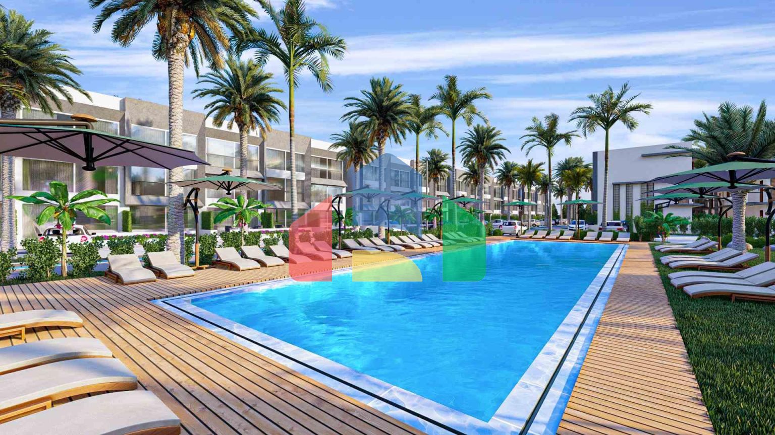 Студия 38 м2 с террасой 11 м2 в Искеле