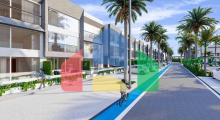 Студия 38 м2 с террасой 11 м2 в Искеле