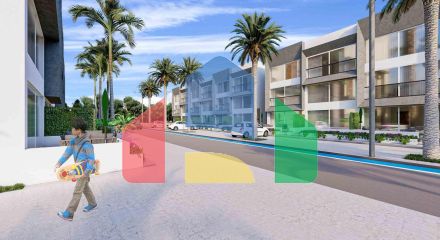 Студия 38 м2 с террасой 11 м2 в Искеле