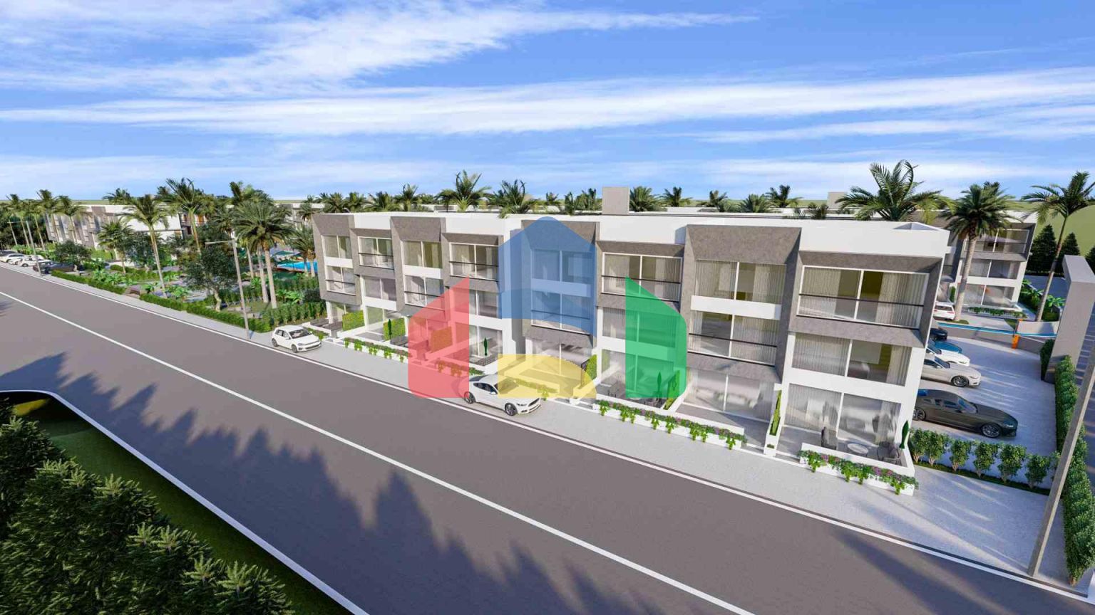 Студия 38 м2 с террасой 11 м2 в Искеле