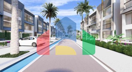 Студия 38 м2 с террасой 11 м2 в Искеле