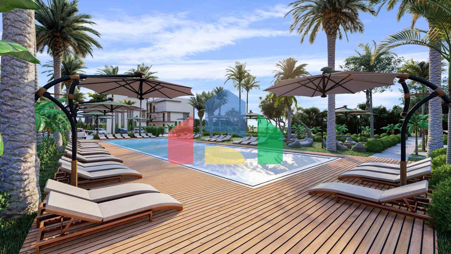 Студия 38 м2 с террасой 11 м2 в Искеле