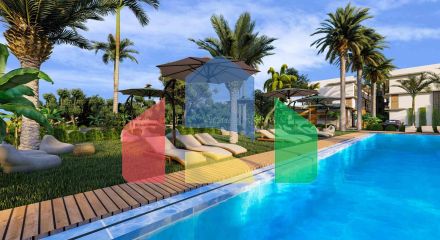 Студия 38 м2 с террасой 11 м2 в Искеле