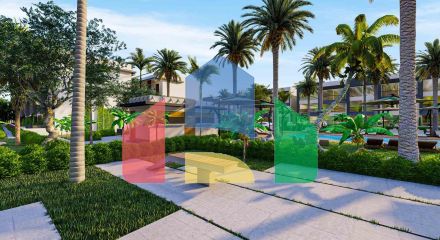 Студия 38 м2 с террасой 11 м2 в Искеле