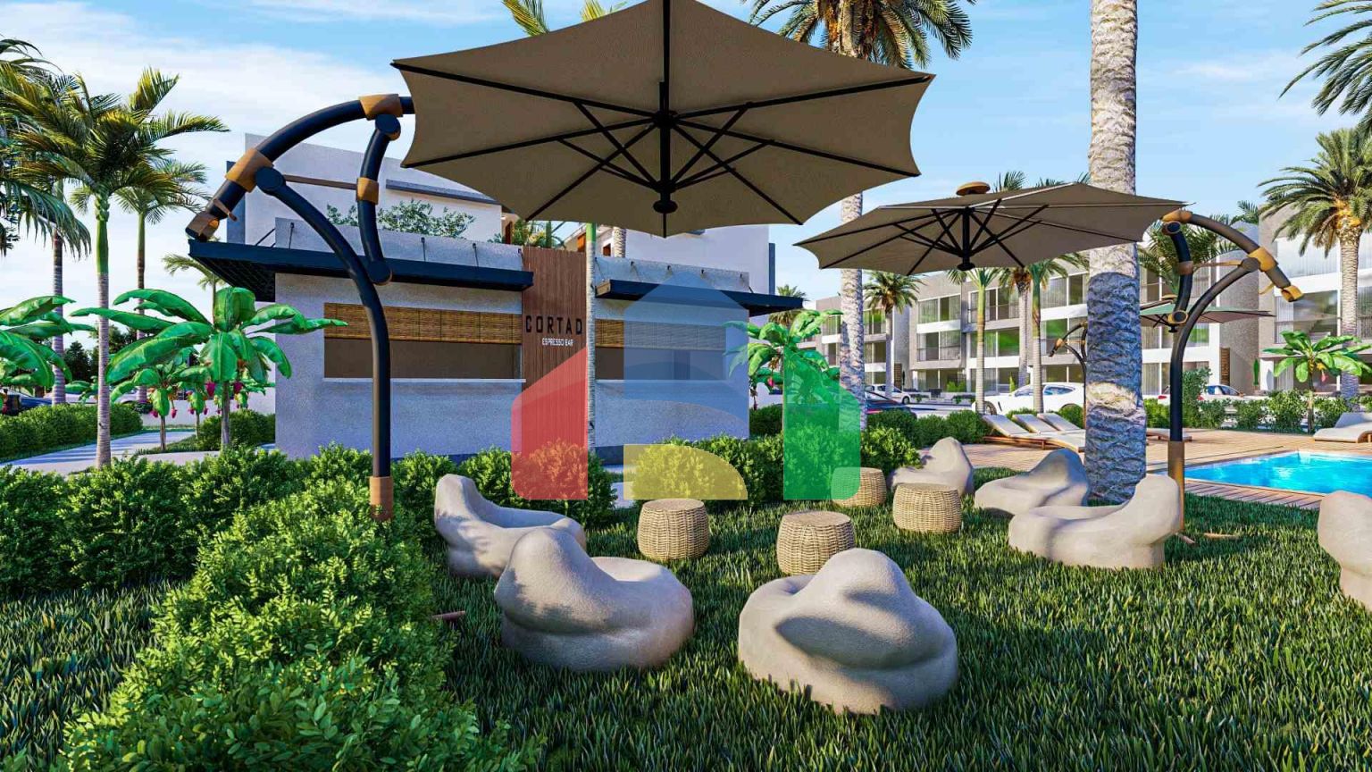 Студия 38 м2 с террасой 11 м2 в Искеле