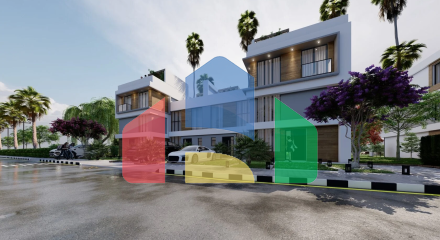 4-комнатная вилла 127м2 с террасой 27м2 4-комнатная вилла 127м2 с террасой 27м2