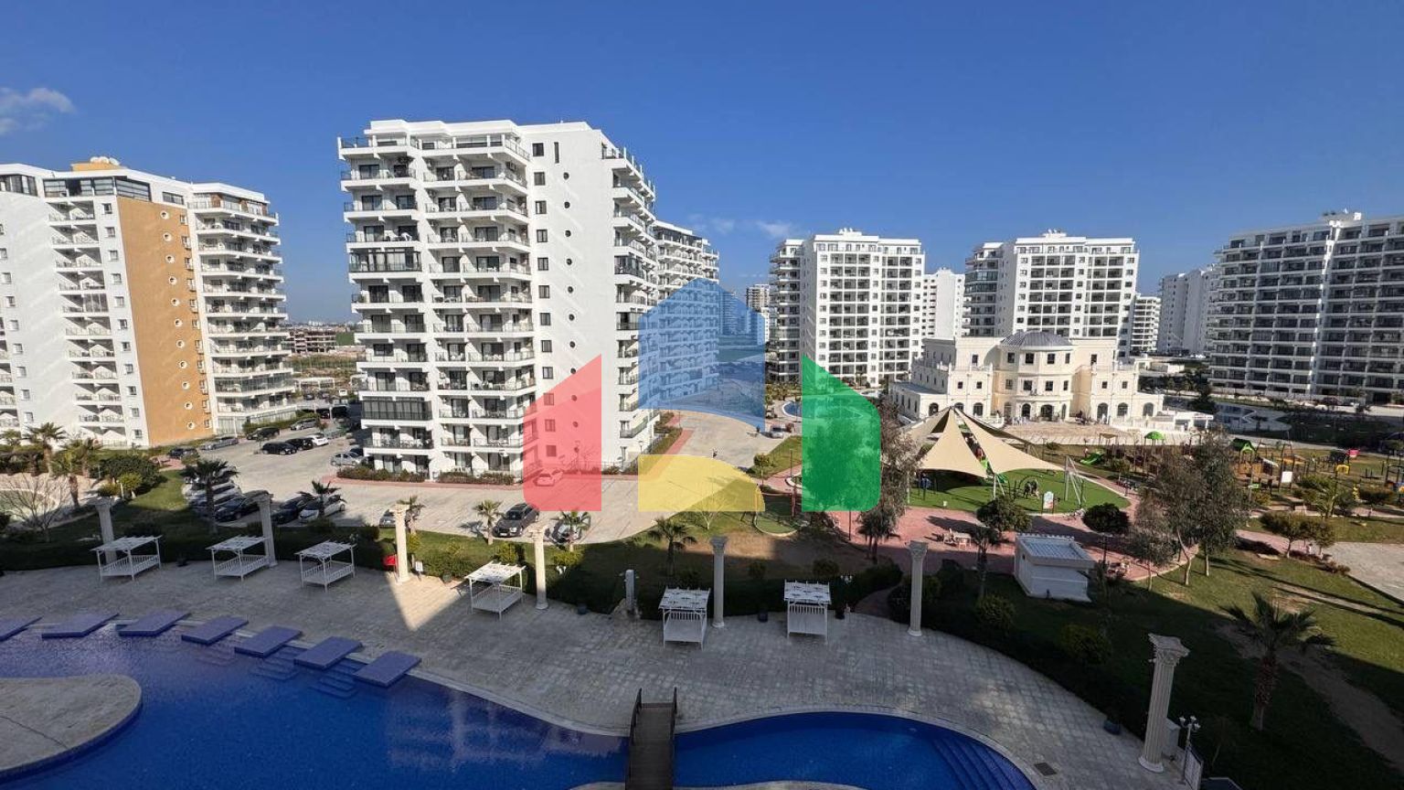 2-комнатные апартаменты 60м2 с террасой 8м2 в курортном комплексе