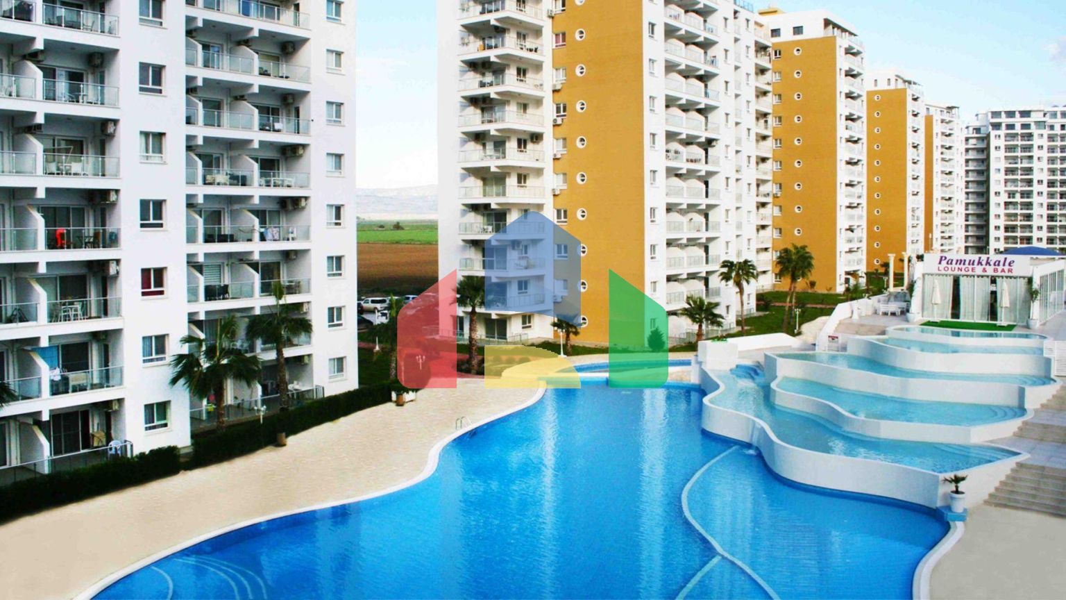 2-комнатные апартаменты 60м2 с террасой 8м2 в курортном комплексе