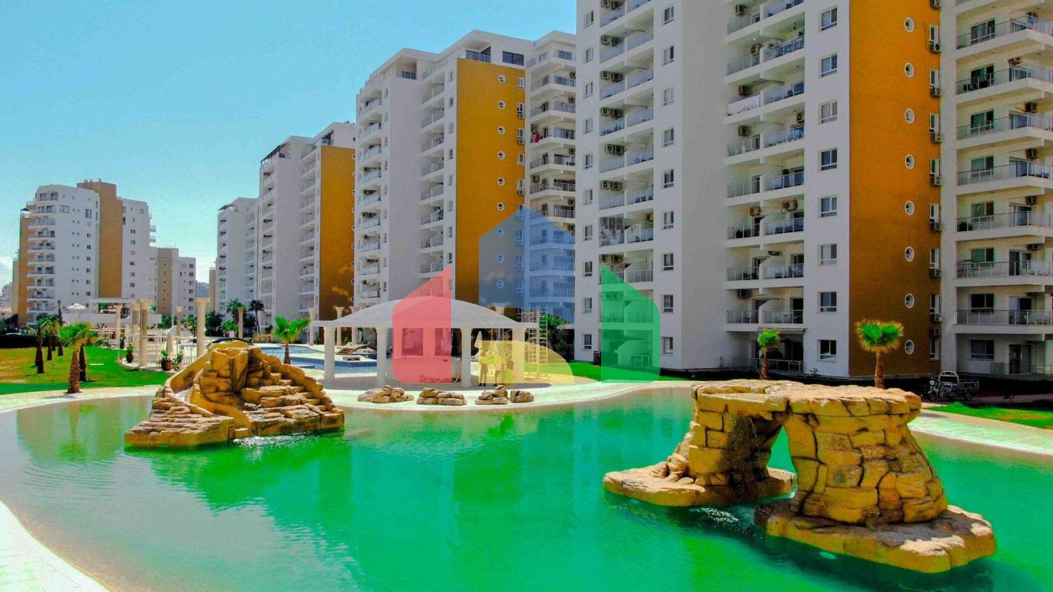 2-комнатные апартаменты 60м2 с террасой 8м2 в курортном комплексе