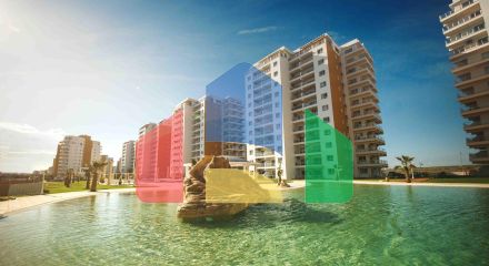 2-комнатные апартаменты 60м2 с террасой 8м2 в курортном комплексе