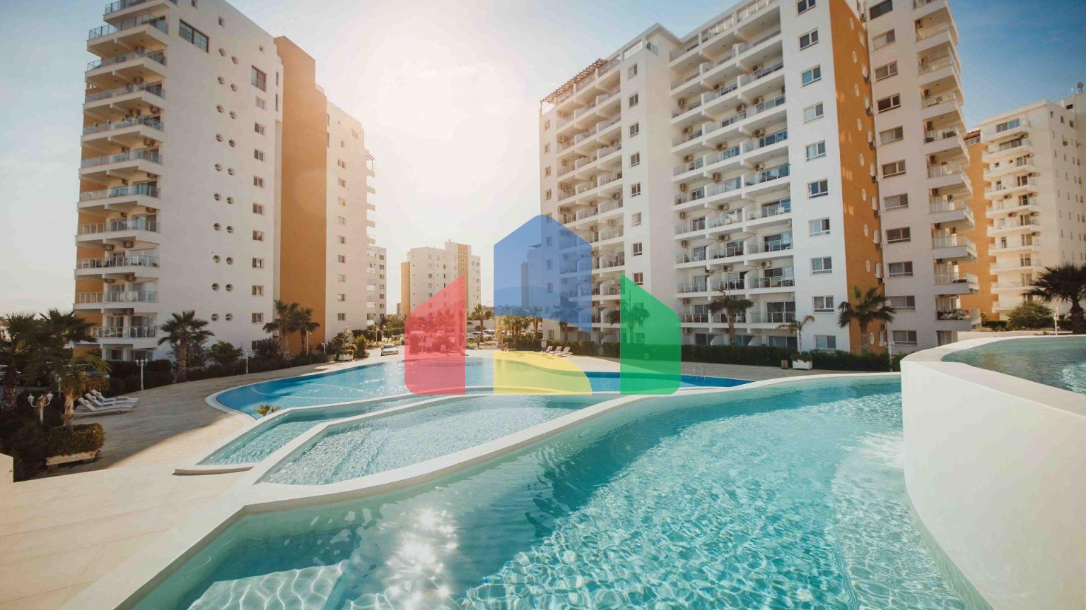 2-комнатные апартаменты 60м2 с террасой 8м2 в курортном комплексе