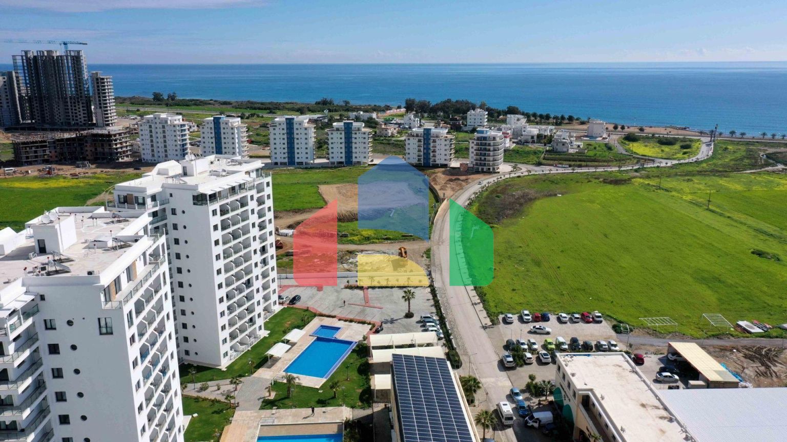 2-комнатные апартаменты 60м2 с террасой 8м2 в курортном комплексе