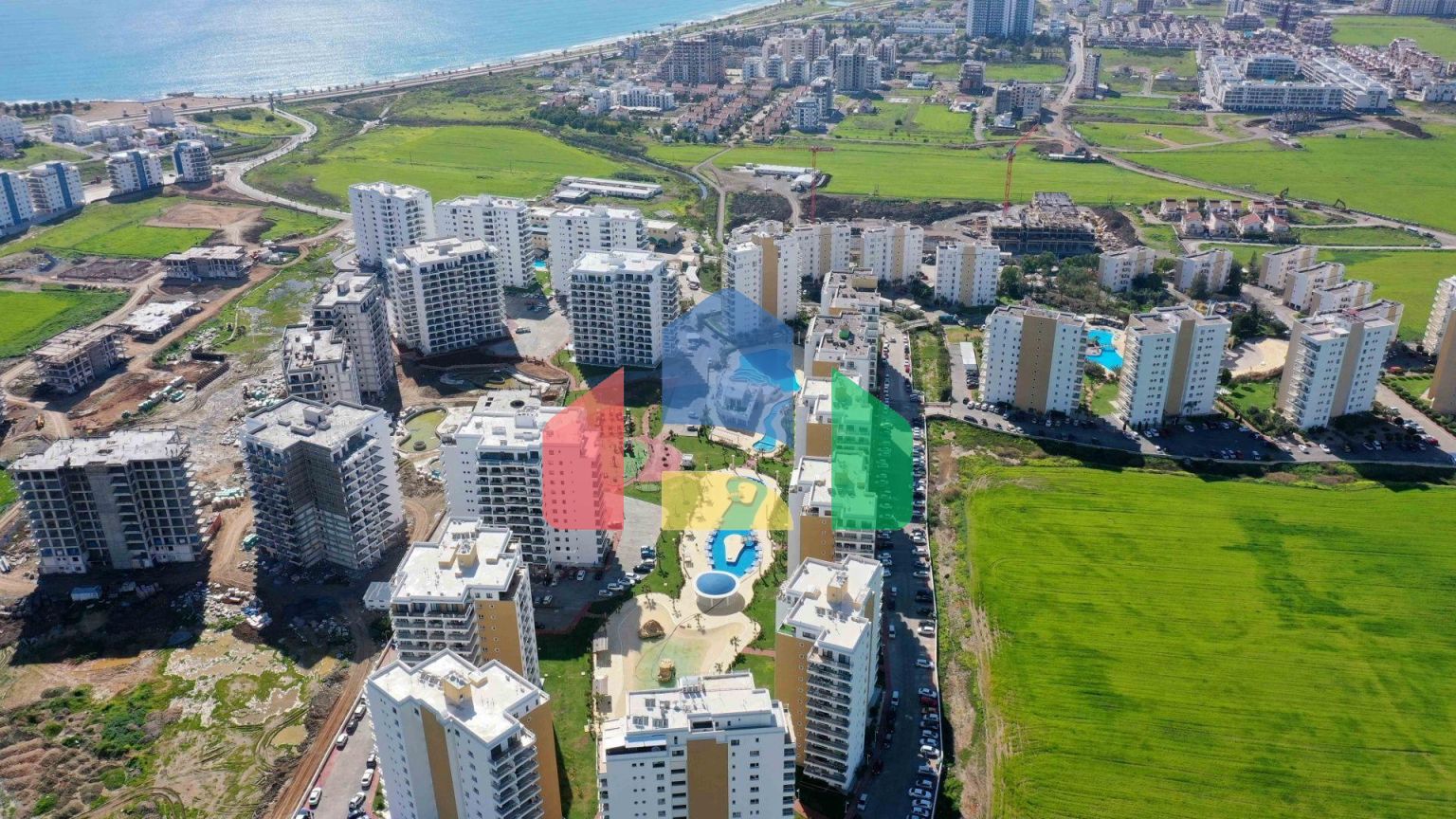 2-комнатные апартаменты 60м2 с террасой 8м2 в курортном комплексе