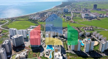 2-комнатные апартаменты 60м2 с террасой 8м2 в курортном комплексе