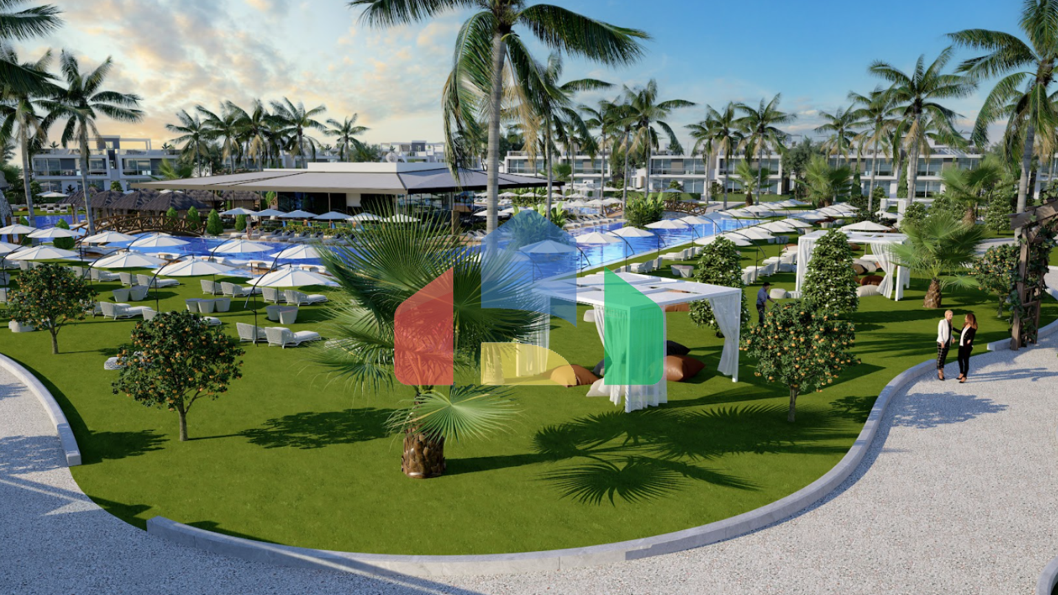 Студия 41м2 с террасой на крыше 34м2