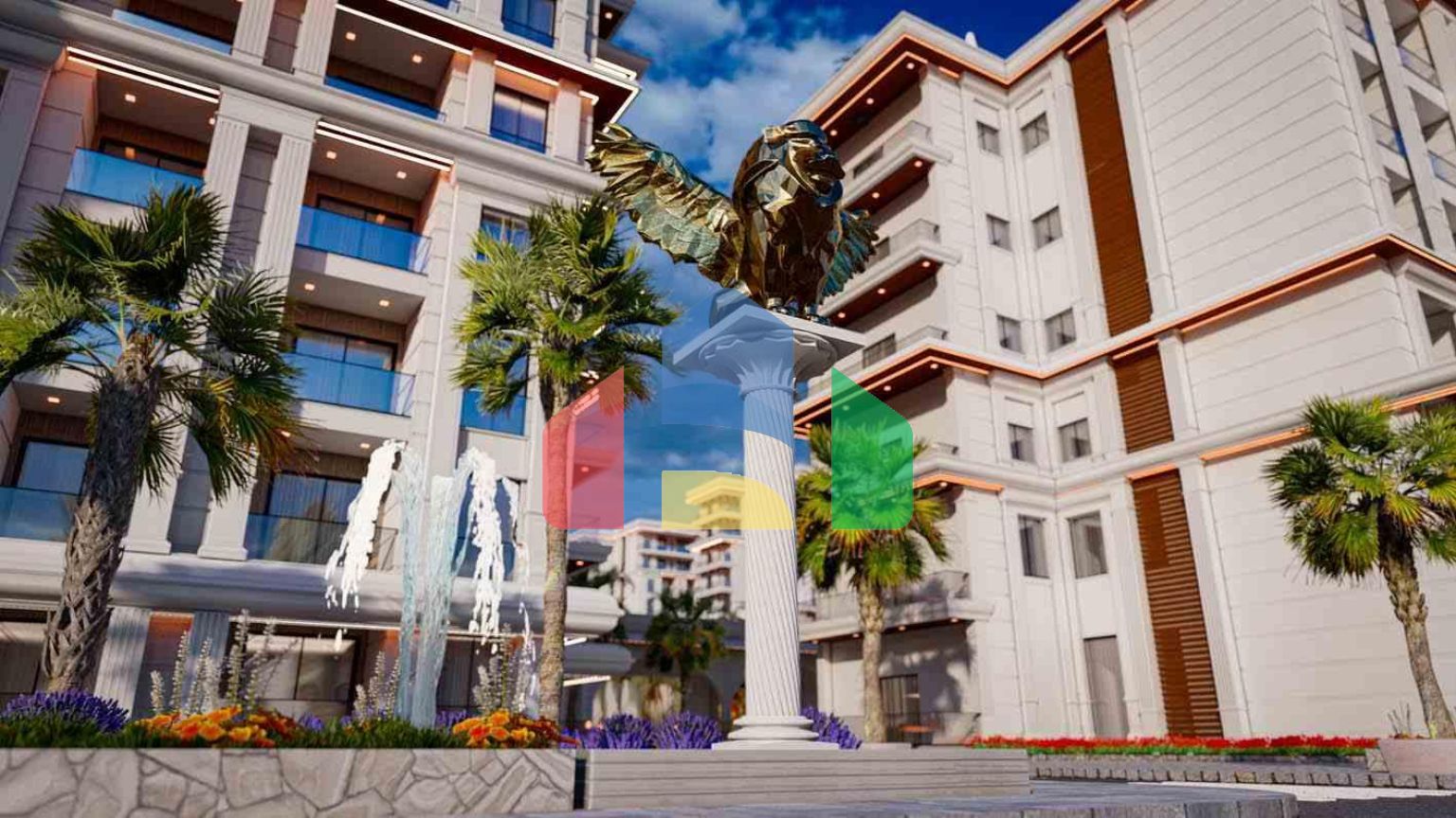 2-комнатные апартаменты 60 м2 с террасой 10 м2 в элитном комплексе