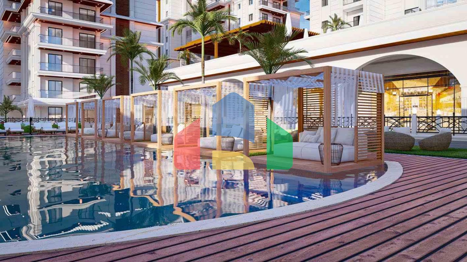 2-комнатные апартаменты 60 м2 с террасой 10 м2 в элитном комплексе