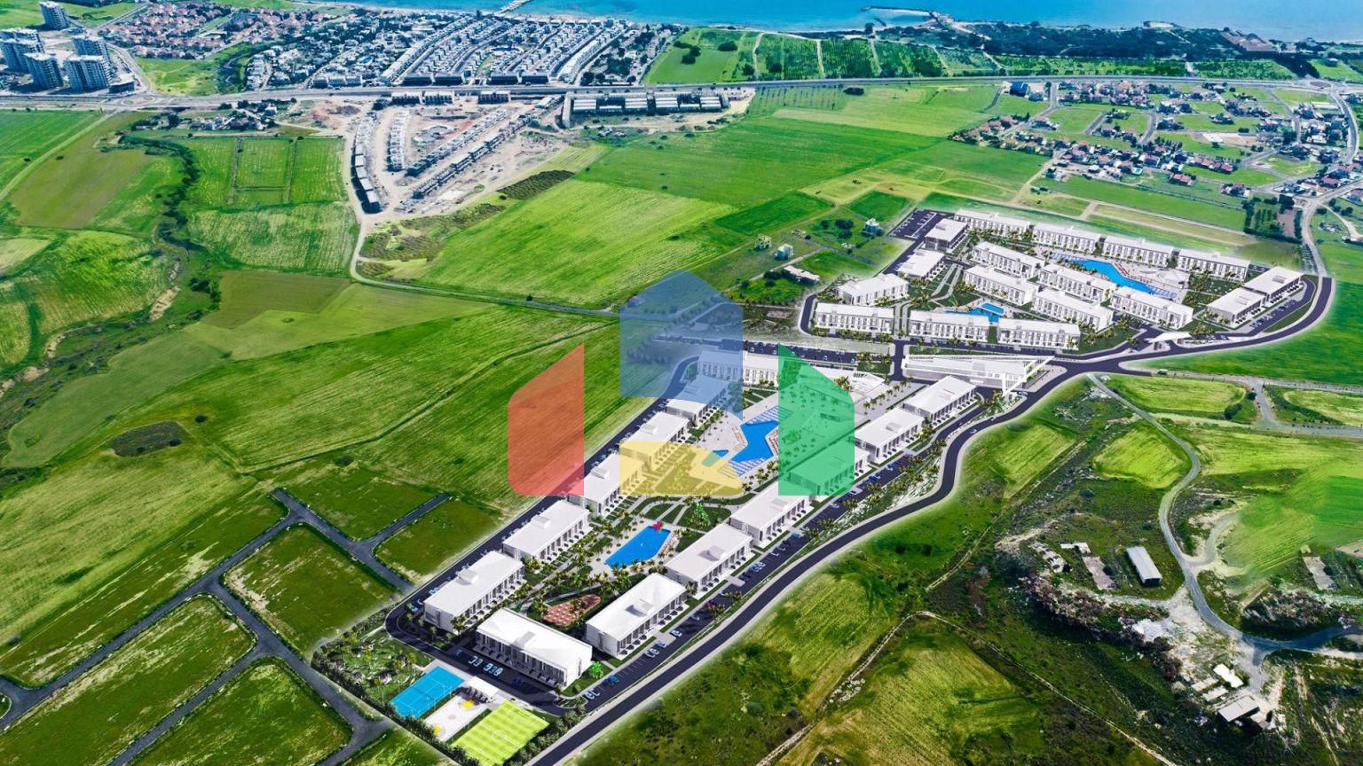 Студия 48 м2 с палисадником и террасой в 800 метрах от моря